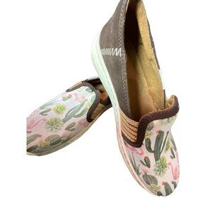 Ariat Women's 6B Flamingo Rider Shoes Loafers Style 10035764 Flamigo Cactus Prin